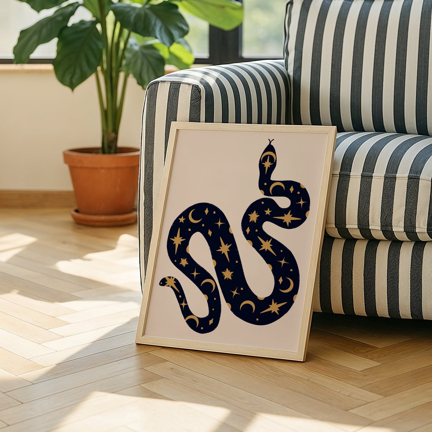 Celestial Snake Print