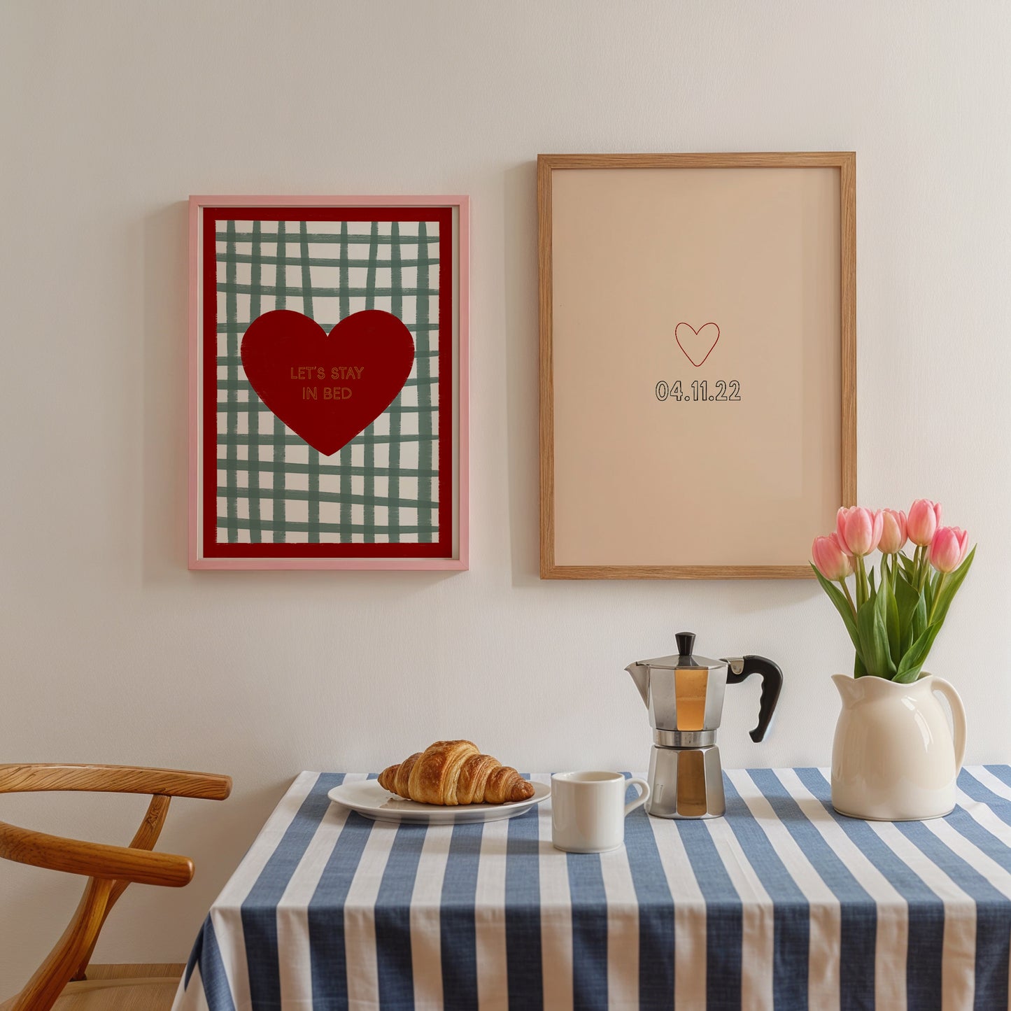 Personalised Mini Love Heart Special Date Print