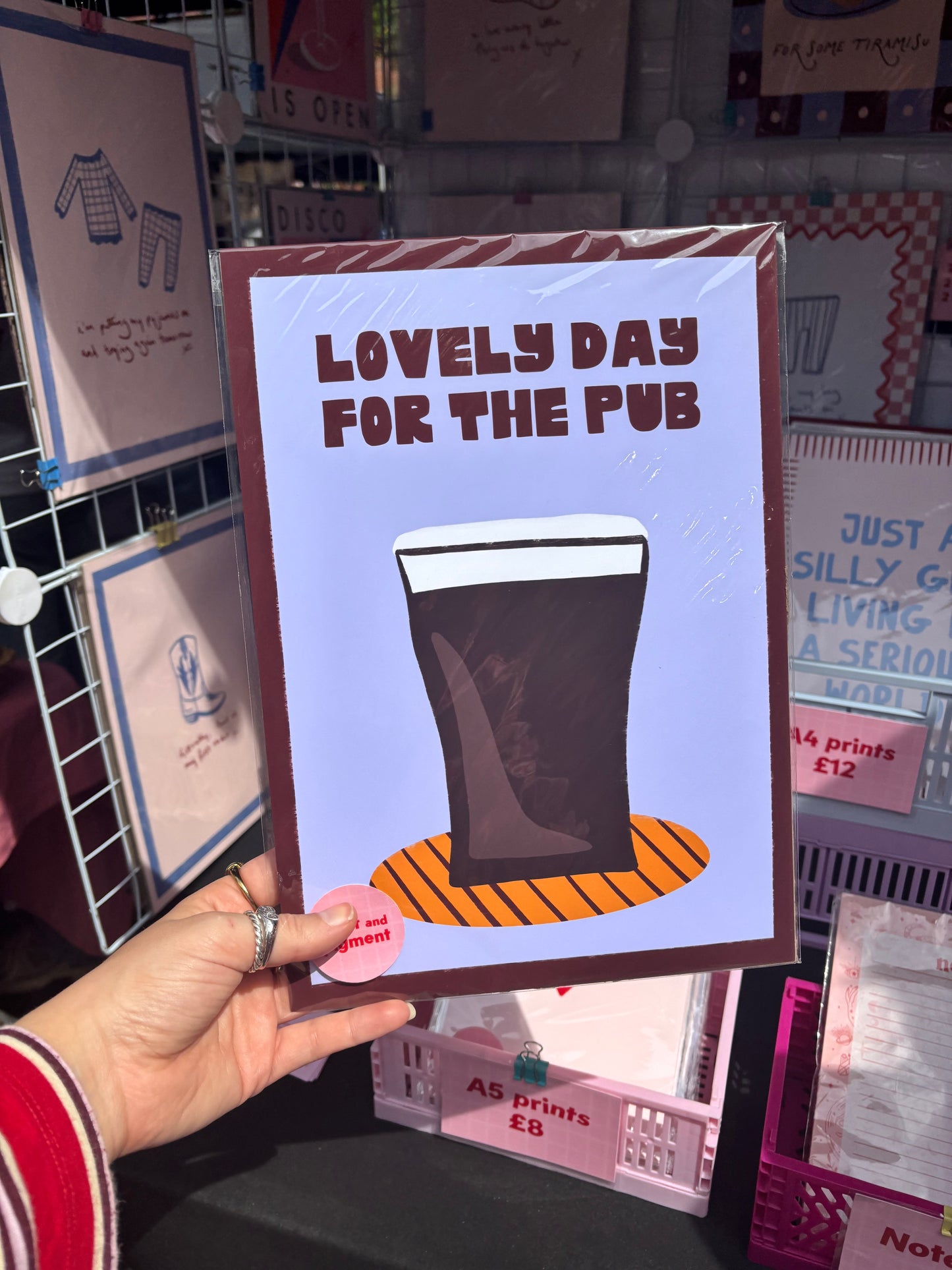 Lovely Day For The Pub print