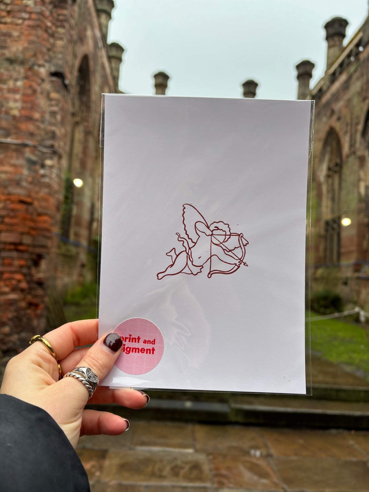 Cupid Hand Drawn Love Print