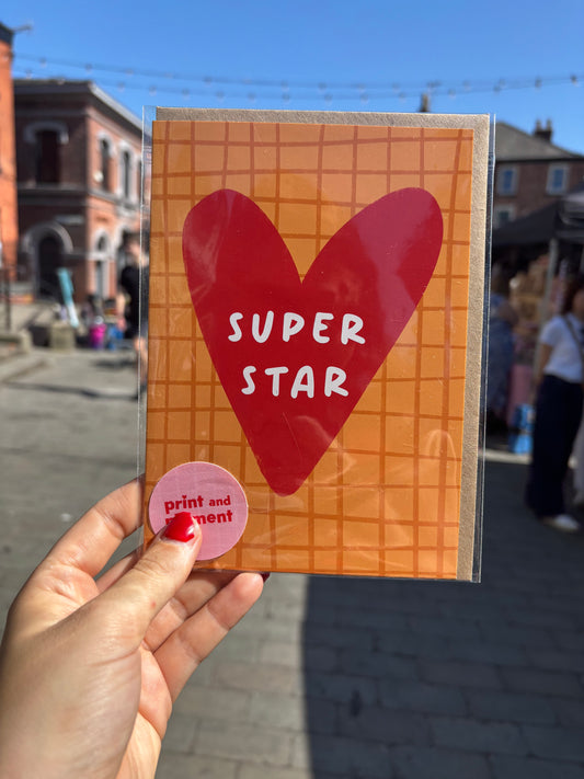 Super Star Celebration Card