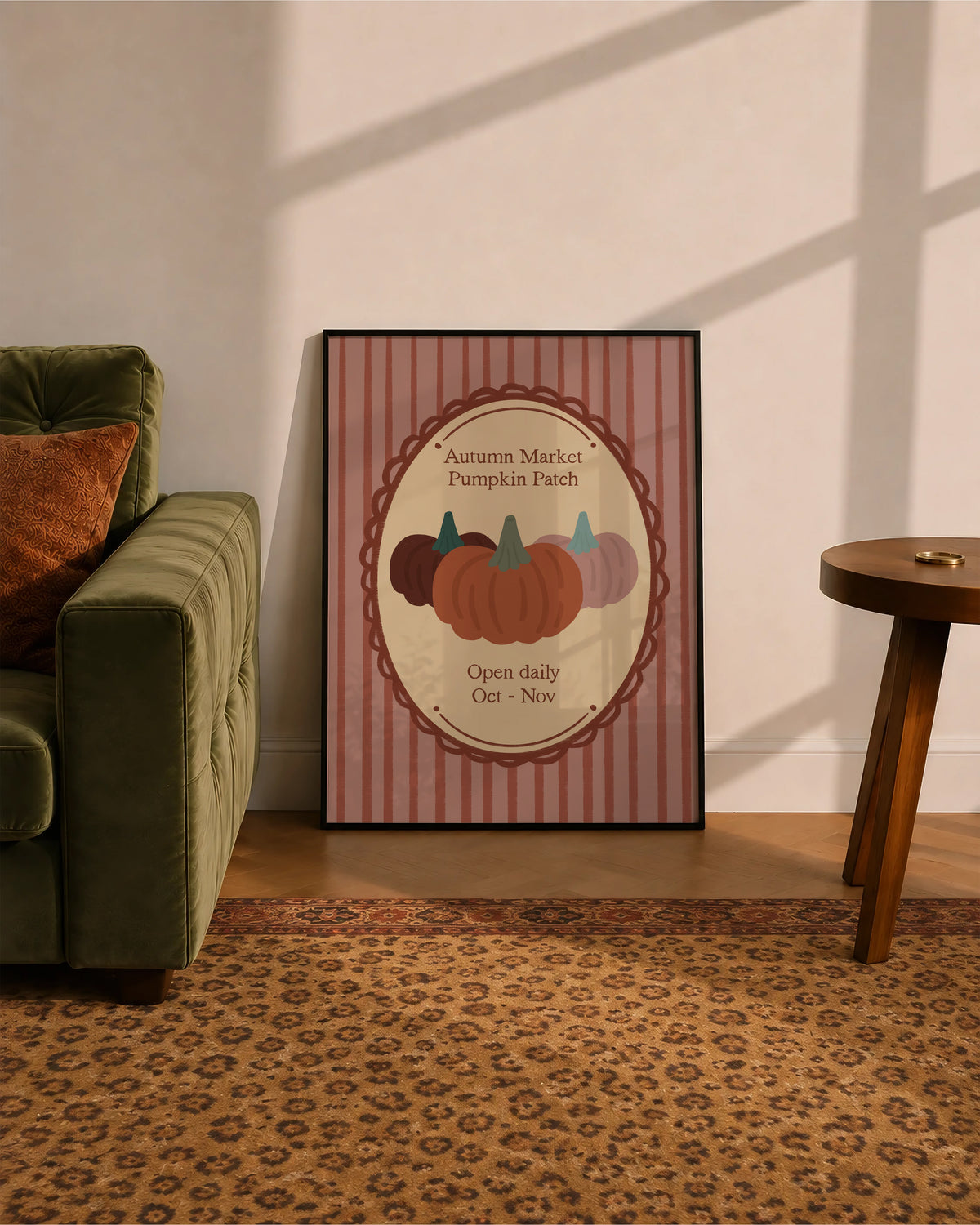 Autumn Market Pumpkin Patch print