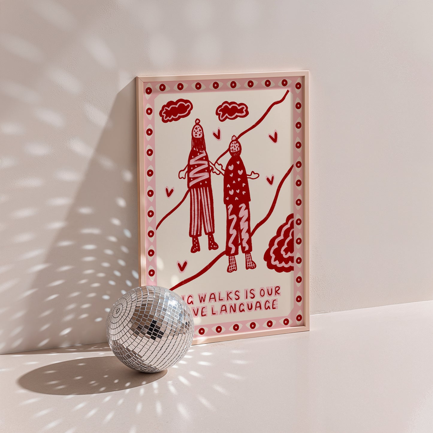 Big Walks Is Our Love Language Cute Couples Print