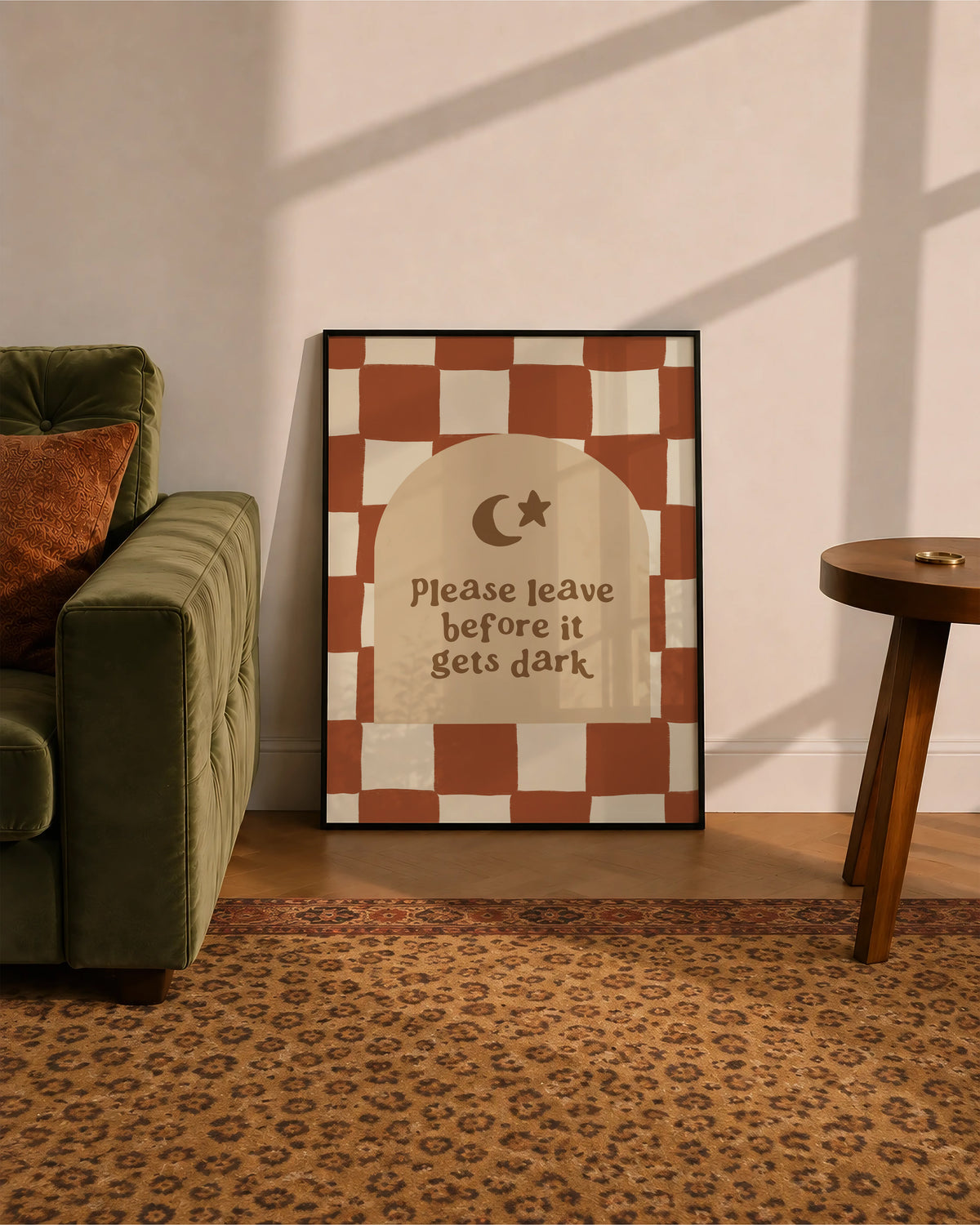 Please Leave Before It Gets Dark print