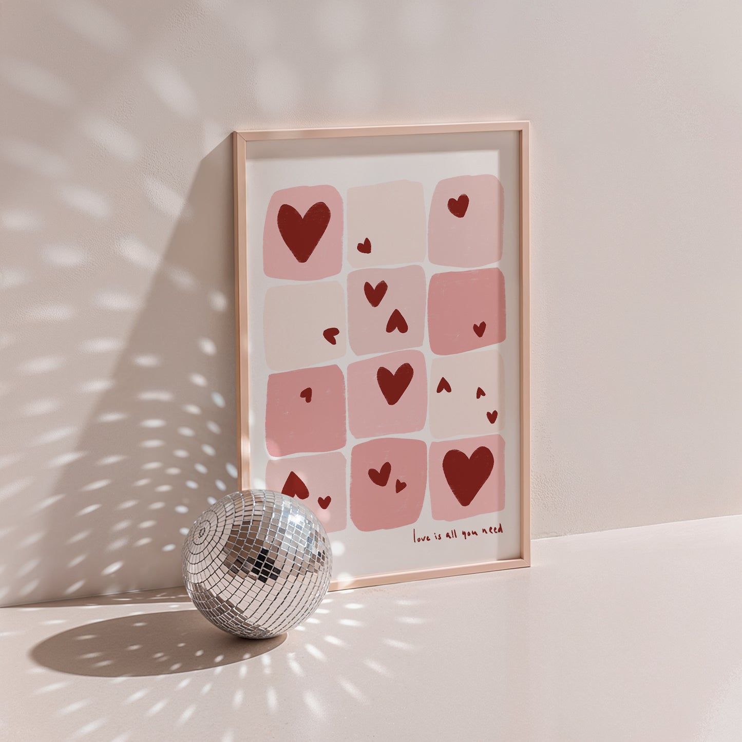 Love Is All You Need Positive Mantra Print