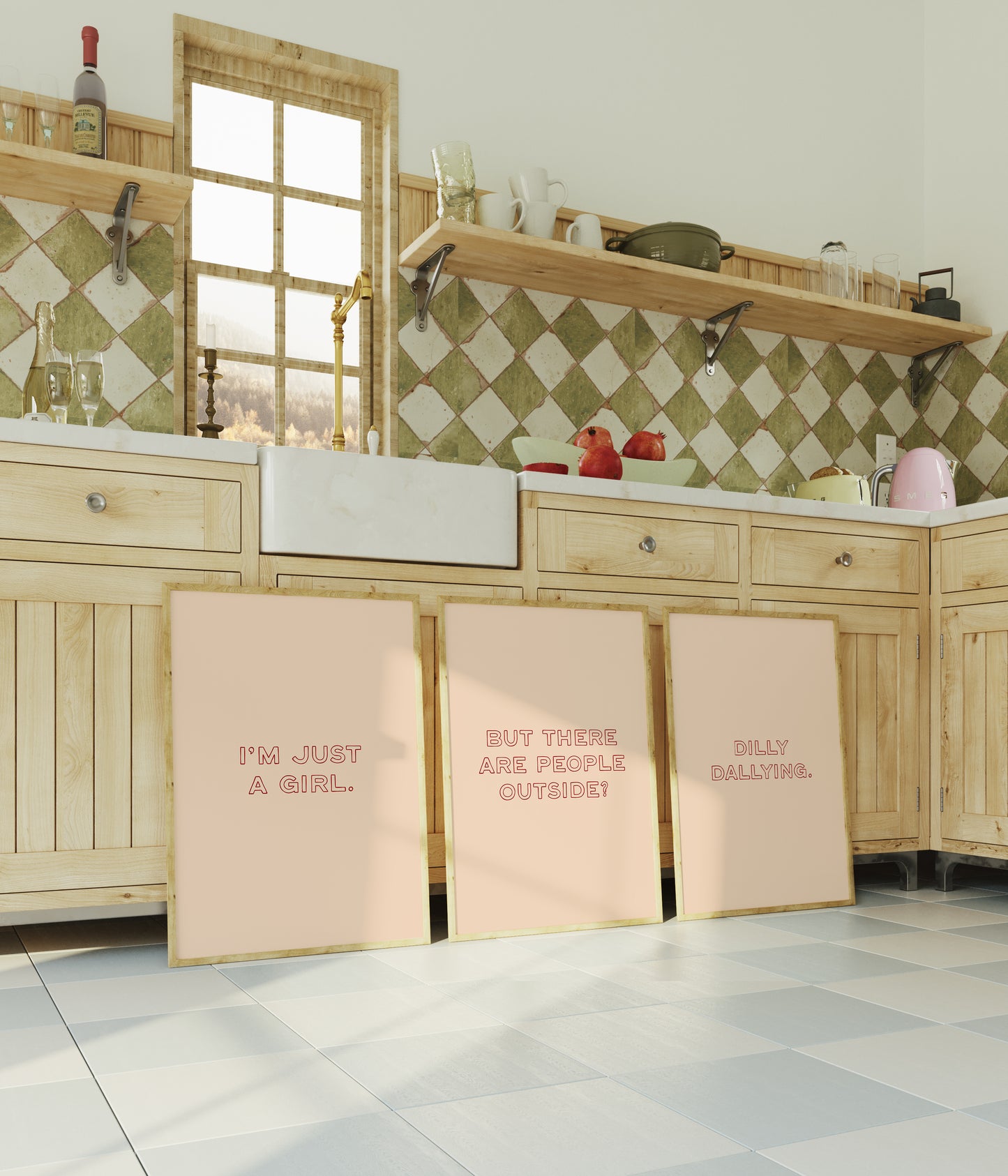 I'm Just a Girl Typography print