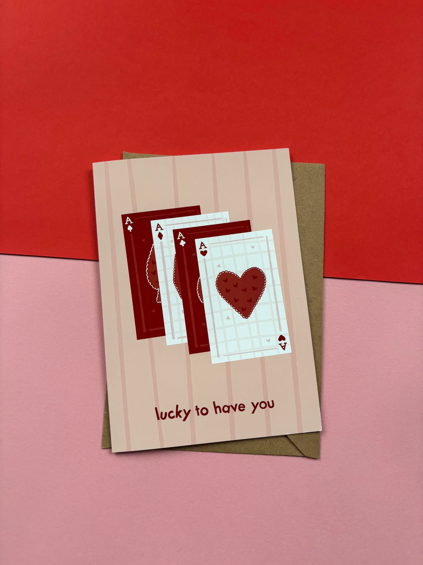 Lucky To Have You Romance Card