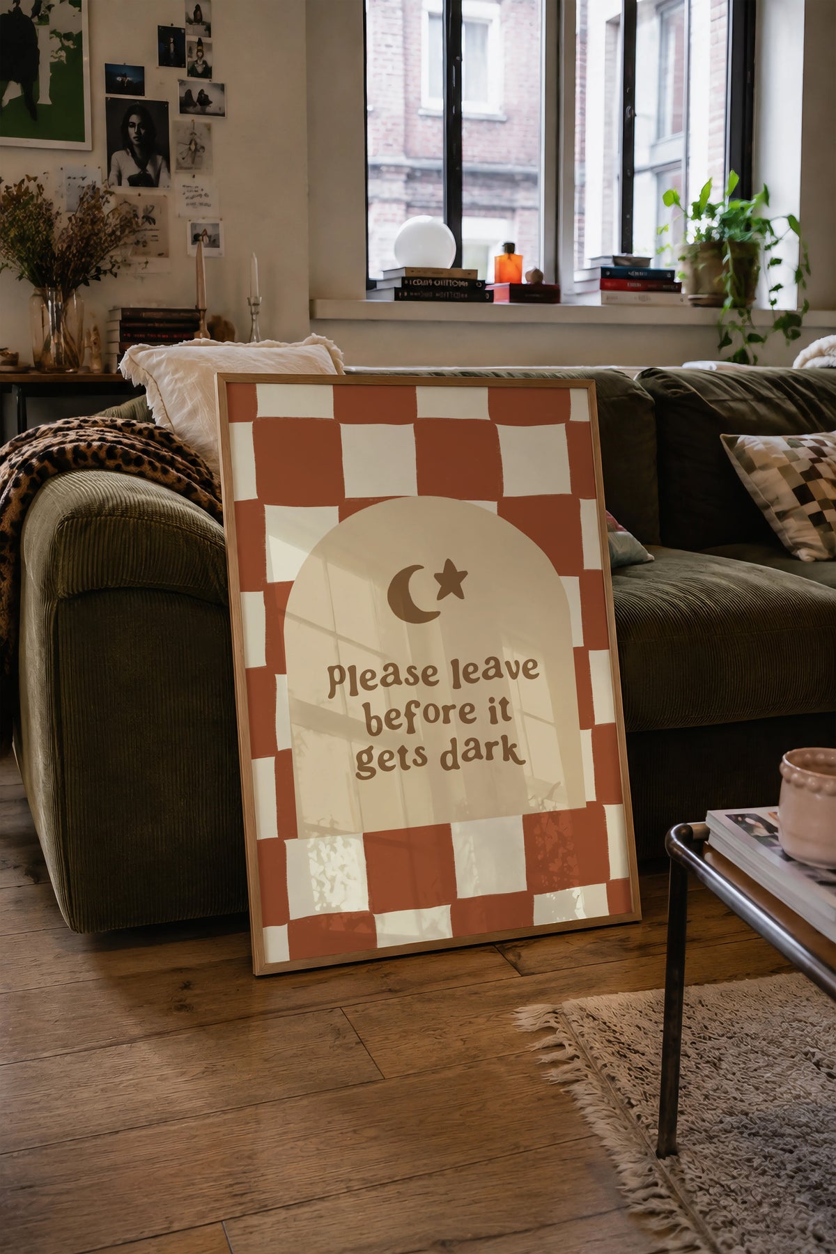 Please Leave Before It Gets Dark print