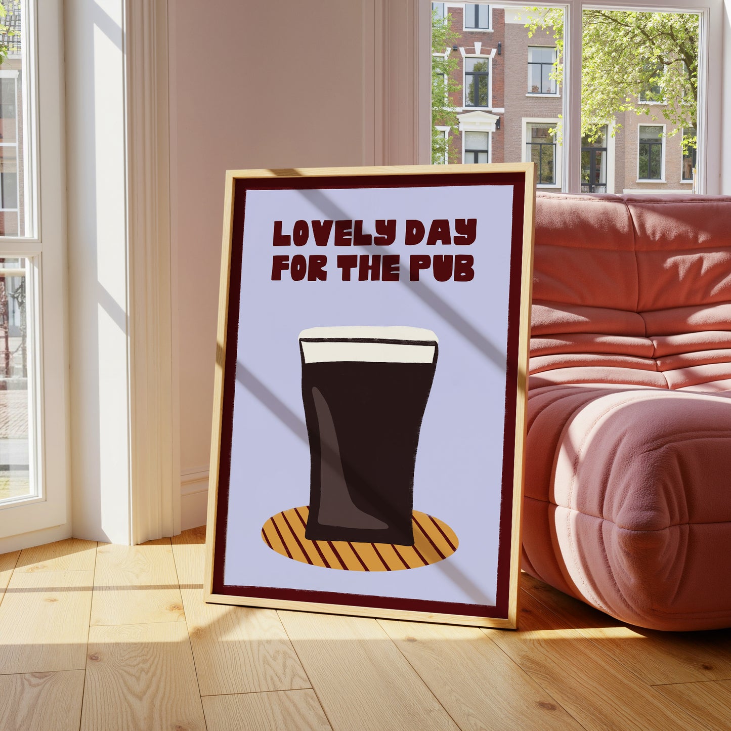 Lovely Day For The Pub print