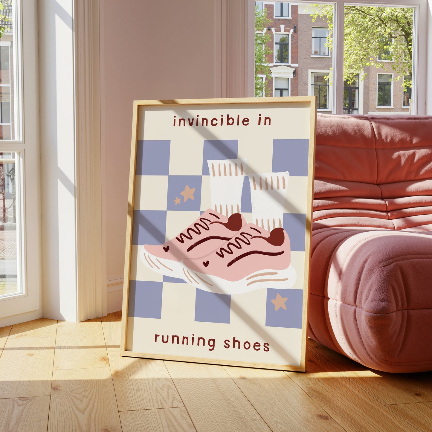 Invincible In Running Shoes Print
