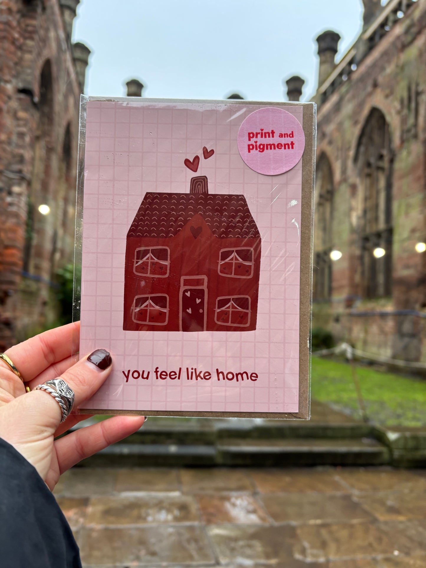 You Feel Like Home Romance Card