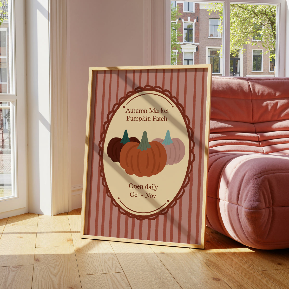 Autumn Market Pumpkin Patch print