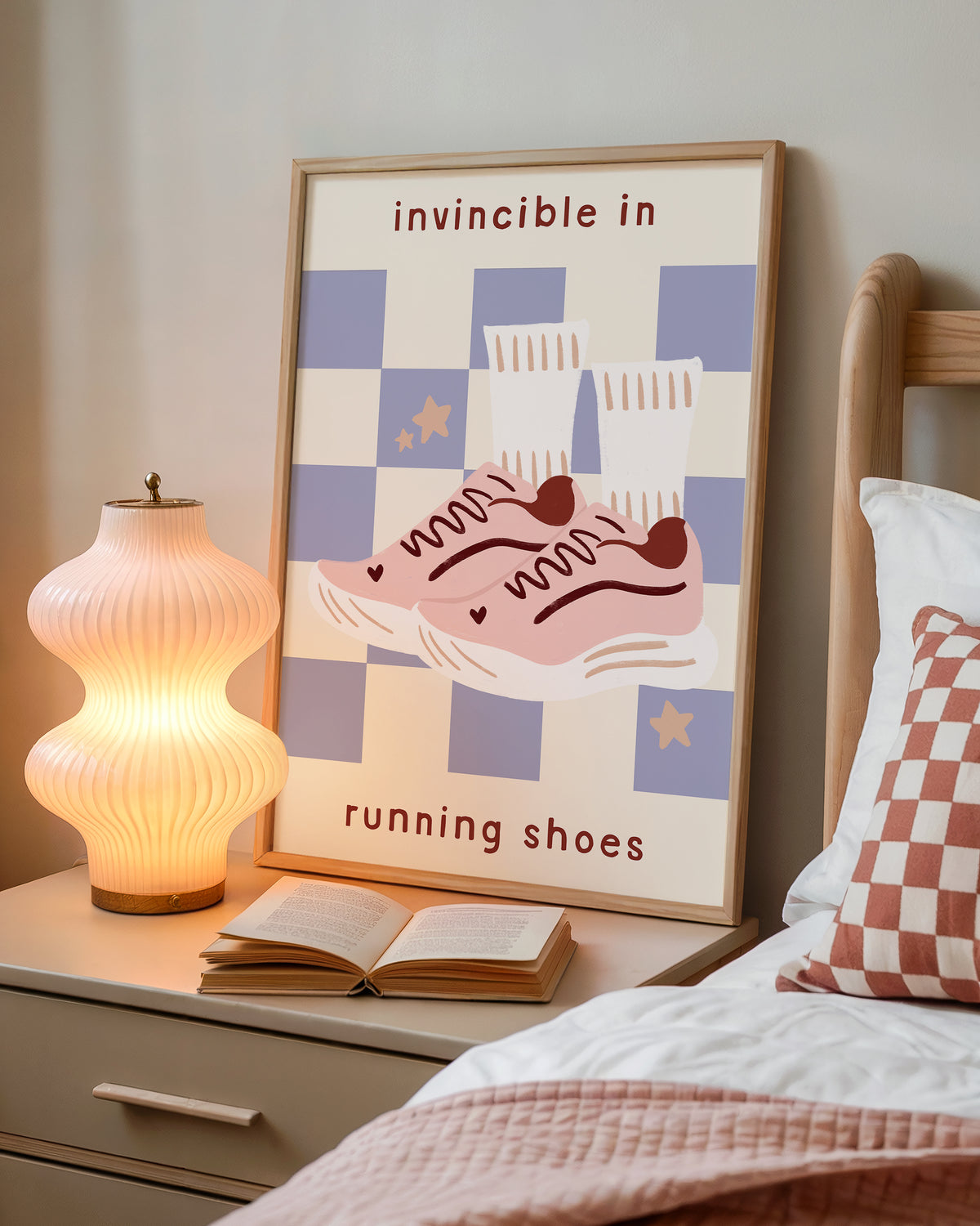 Invincible In Running Shoes Print