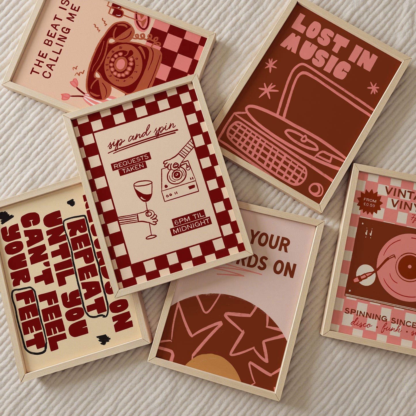 Sip and Spin Records Print