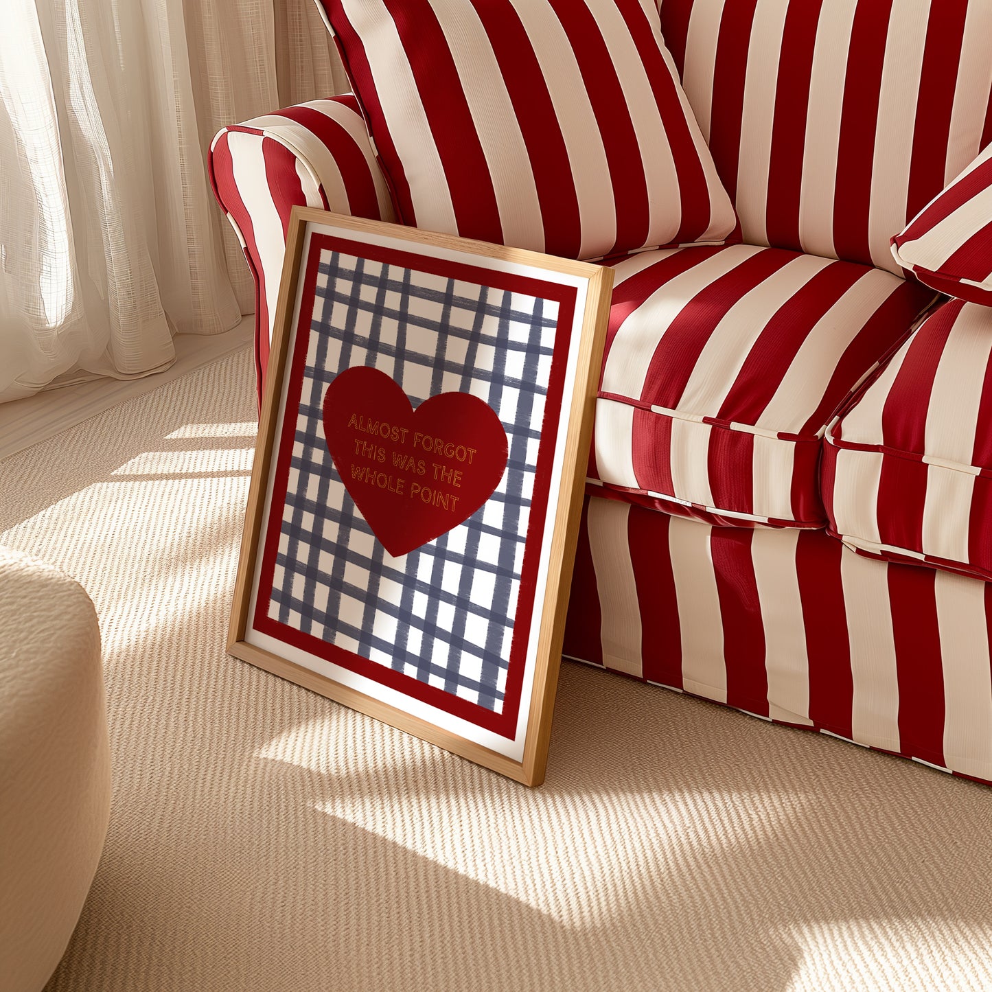 Almost Forgot This Was The Whole Point Checkered print