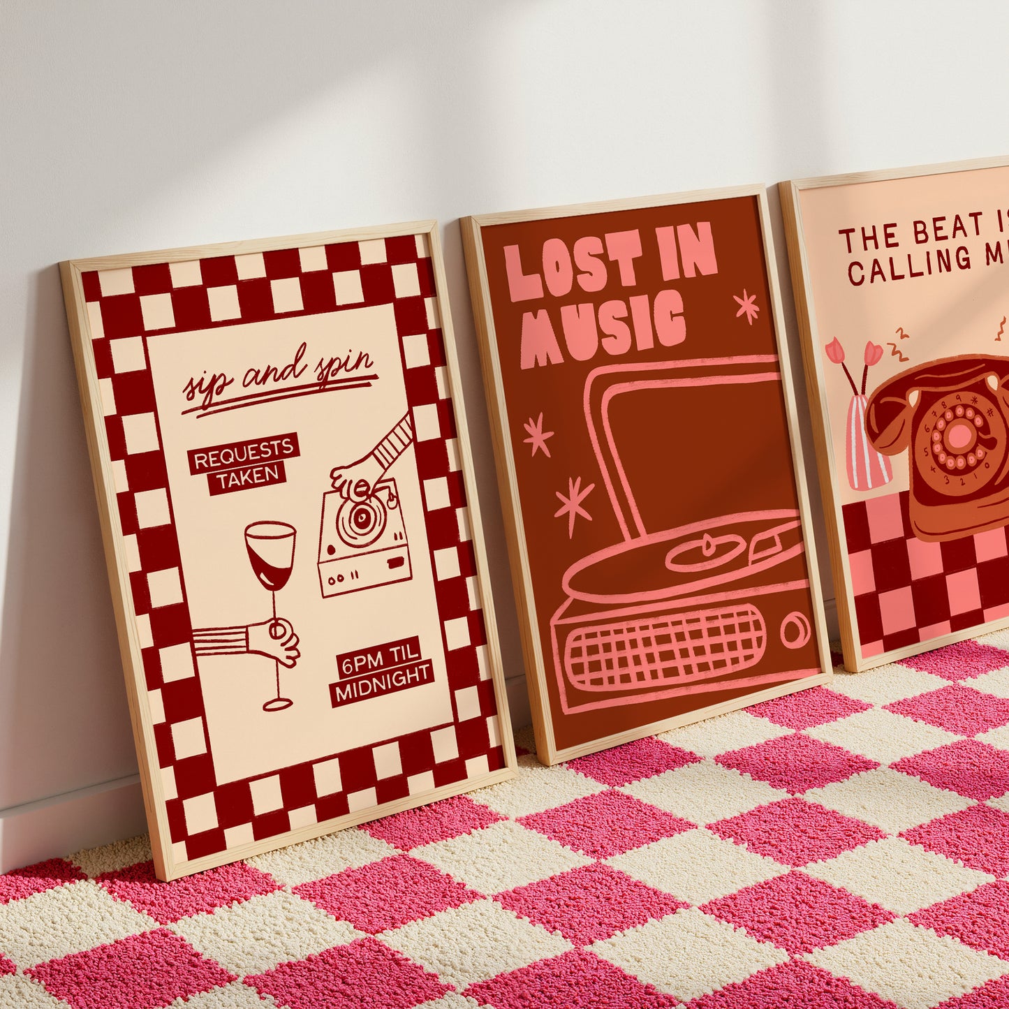 Sip and Spin Records Print