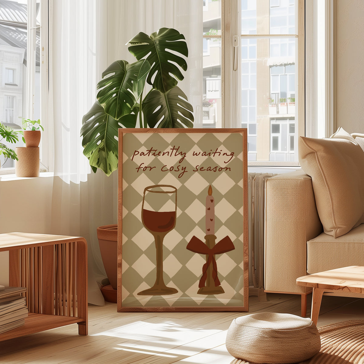 Patiently Waiting For Cosy Season print