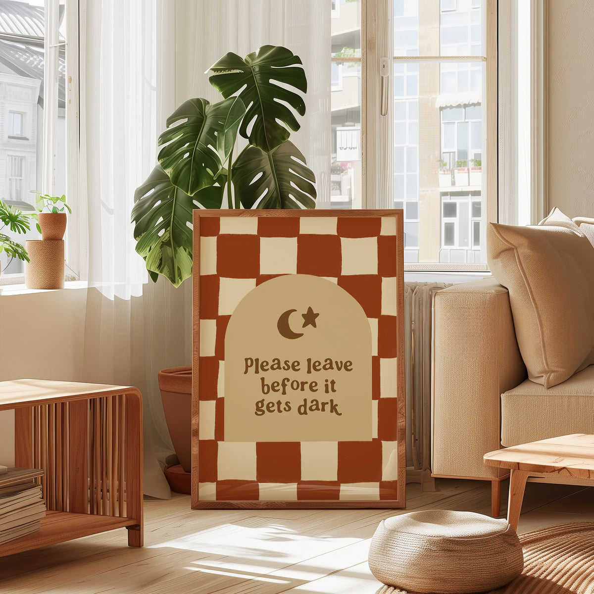 Please Leave Before It Gets Dark print
