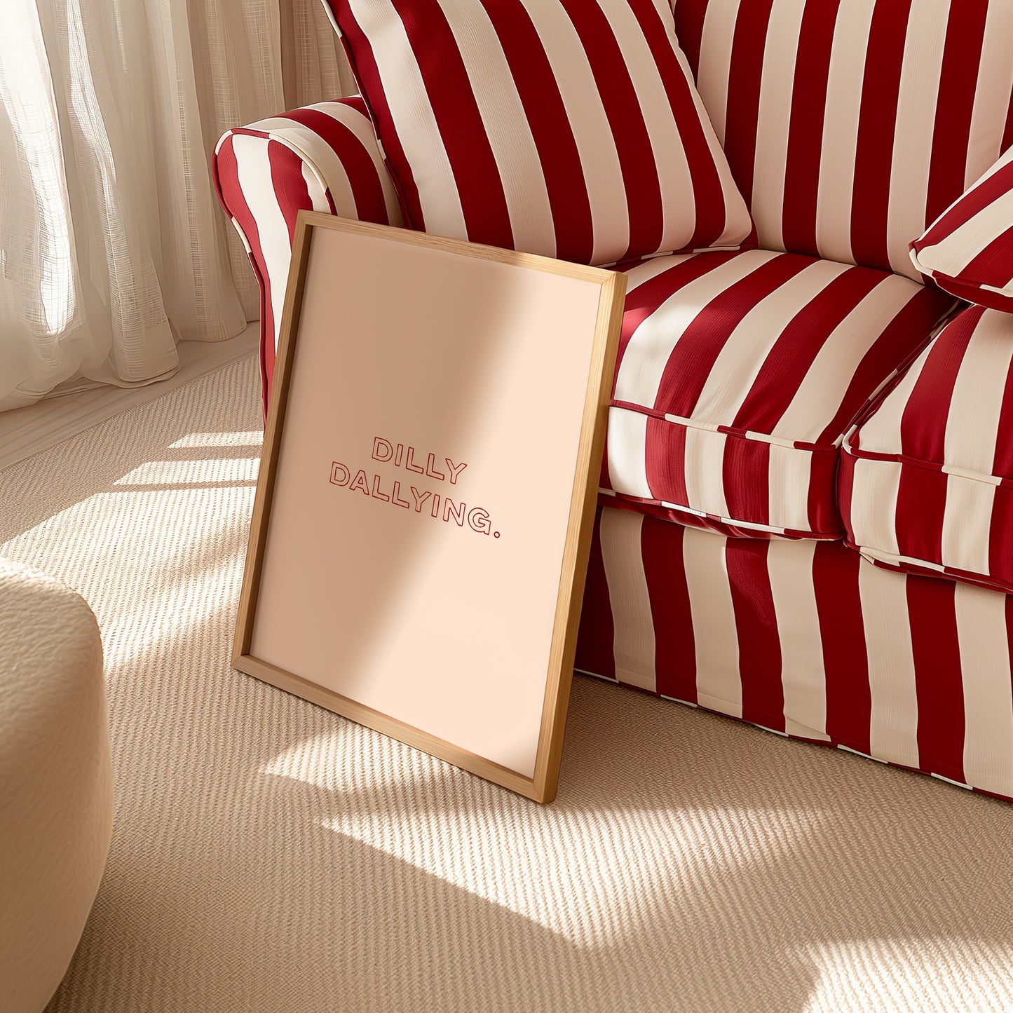 Dilly Dallying Typography Print