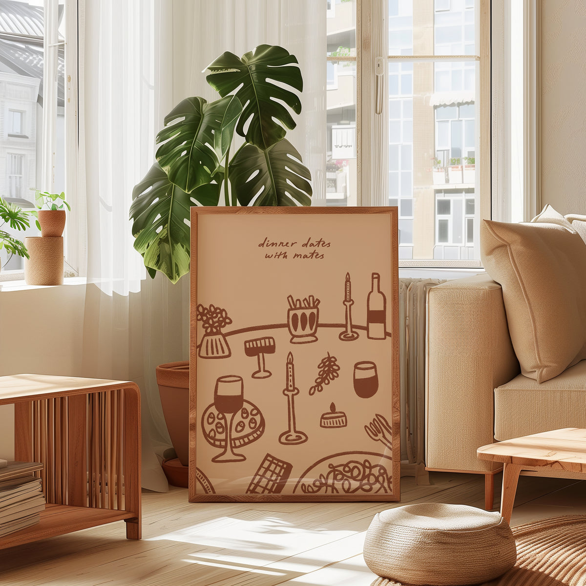 Dinner Dates With Mates print