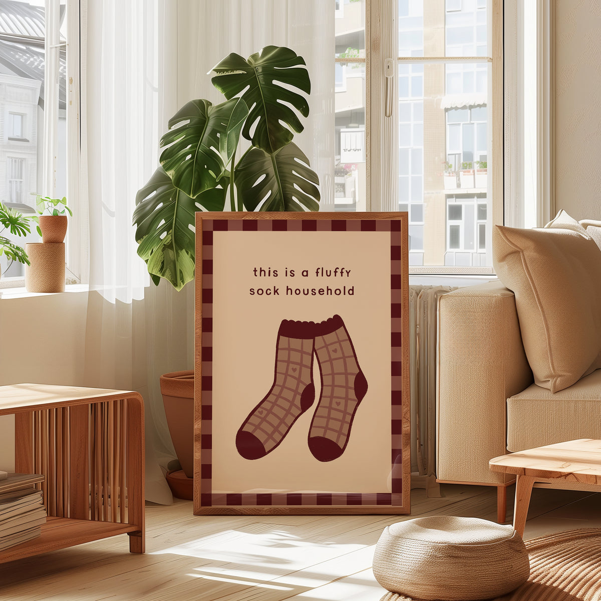 This Is A Fluffy Sock Household print