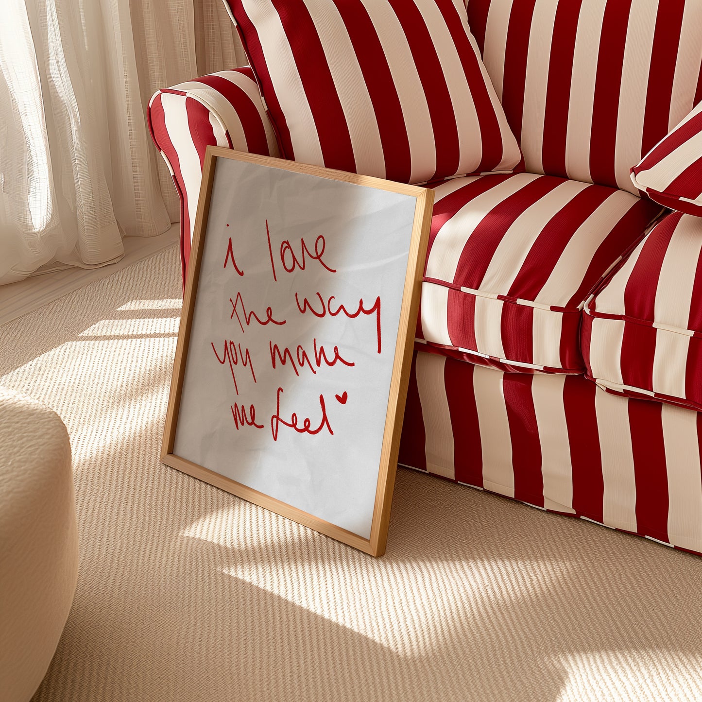 I Love The Way You Make Me Feel Heartfelt Print