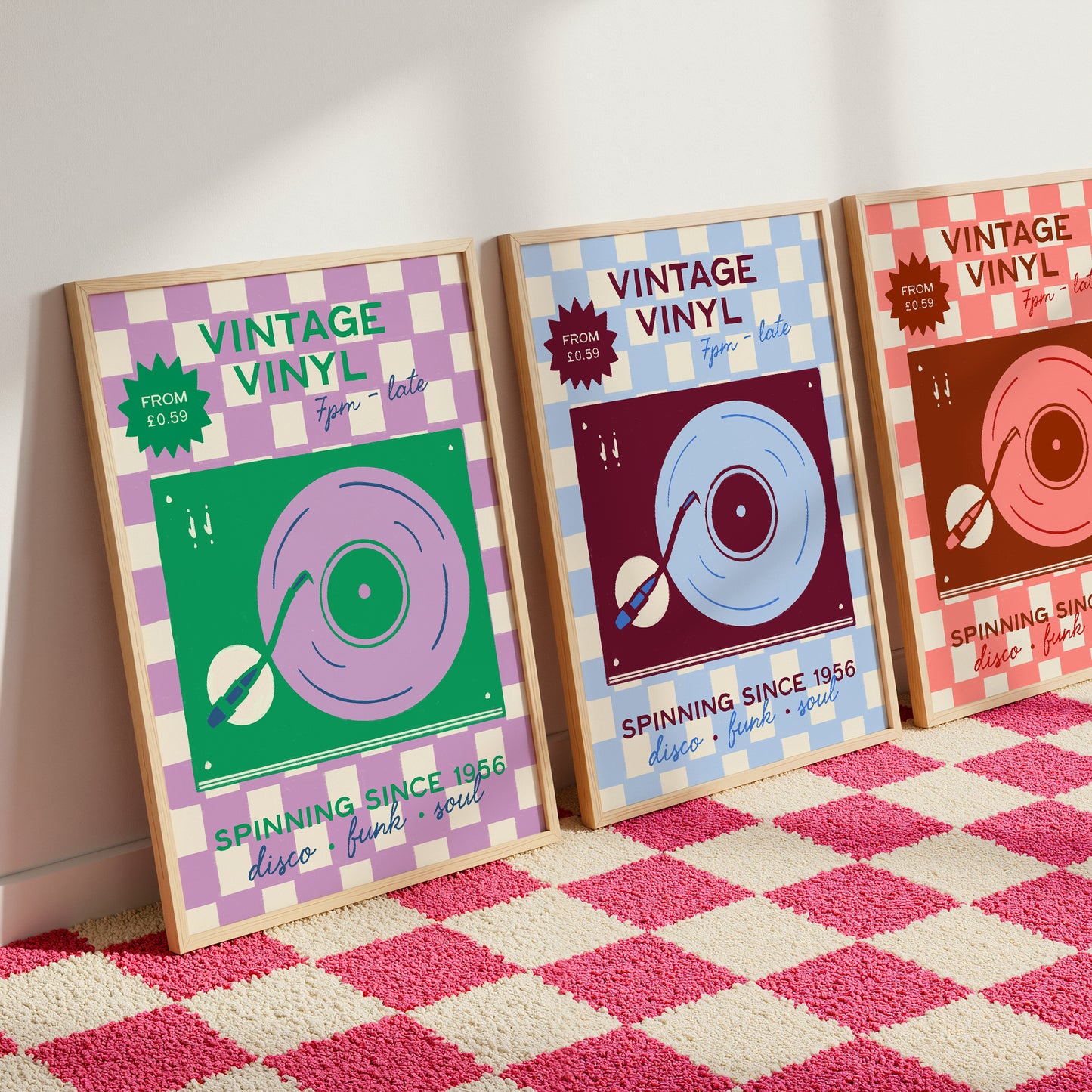 Vintage Vinyl Music Print