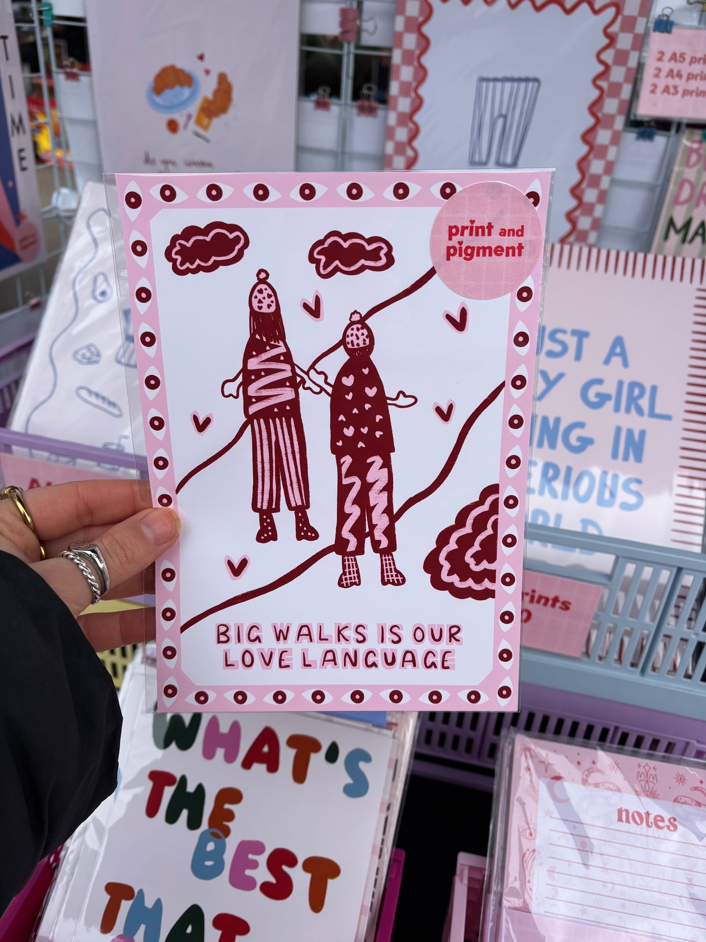 Big Walks Is Our Love Language Cute Couples Print