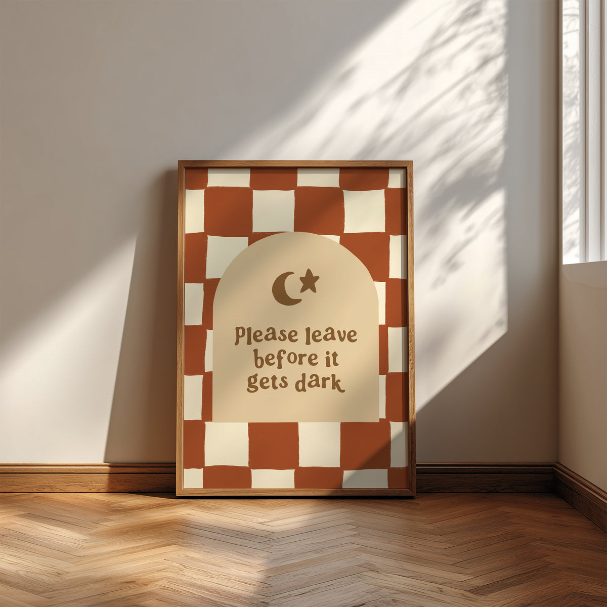 Please Leave Before It Gets Dark print