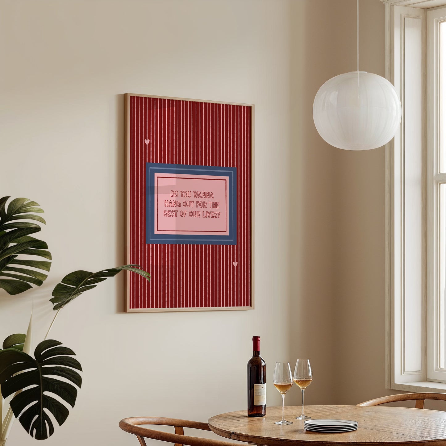 Do You Wanna Hang Out For The Rest Of Our Lives? Cute Couples Print