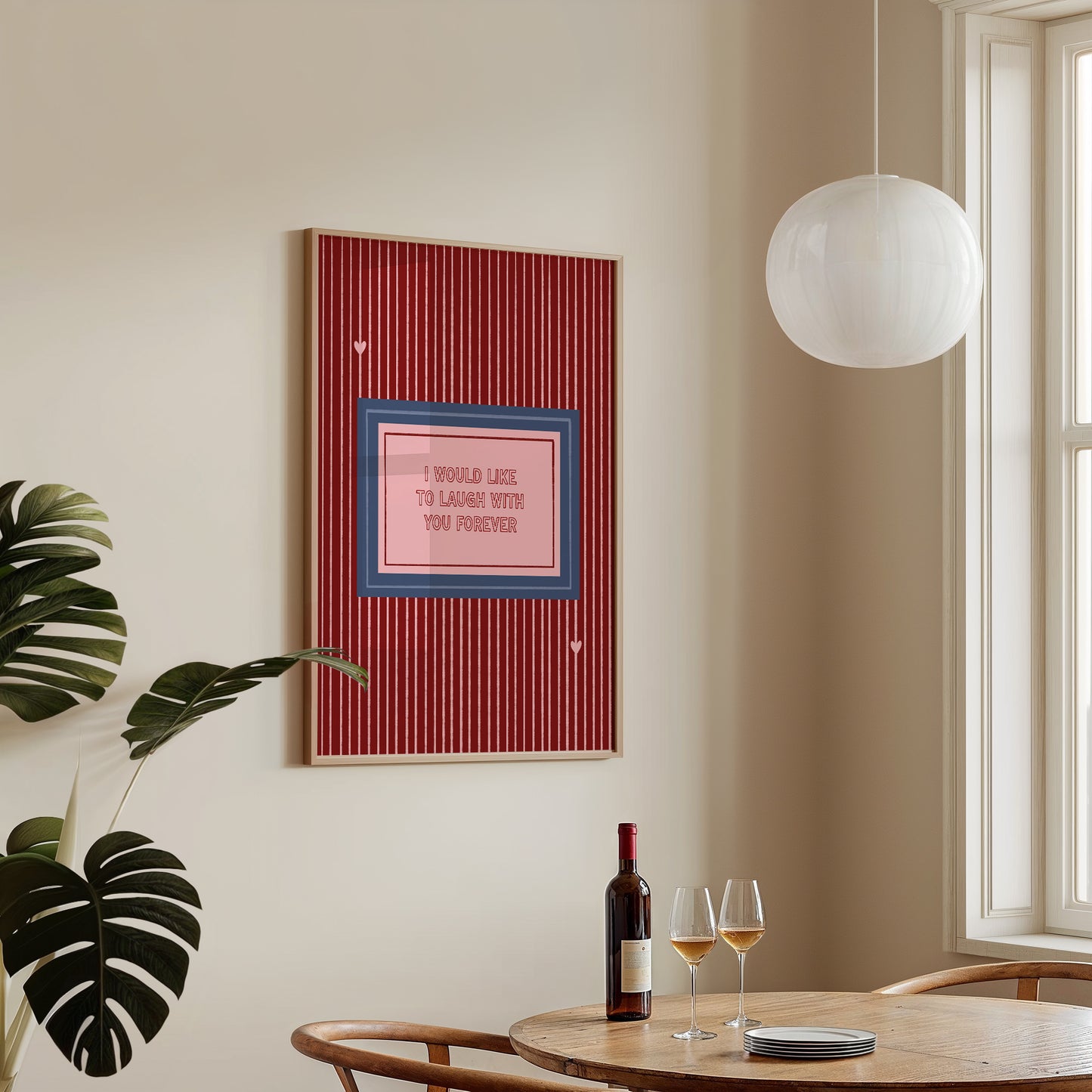 I Would Like To Laugh With You Forever Cute Couples Print