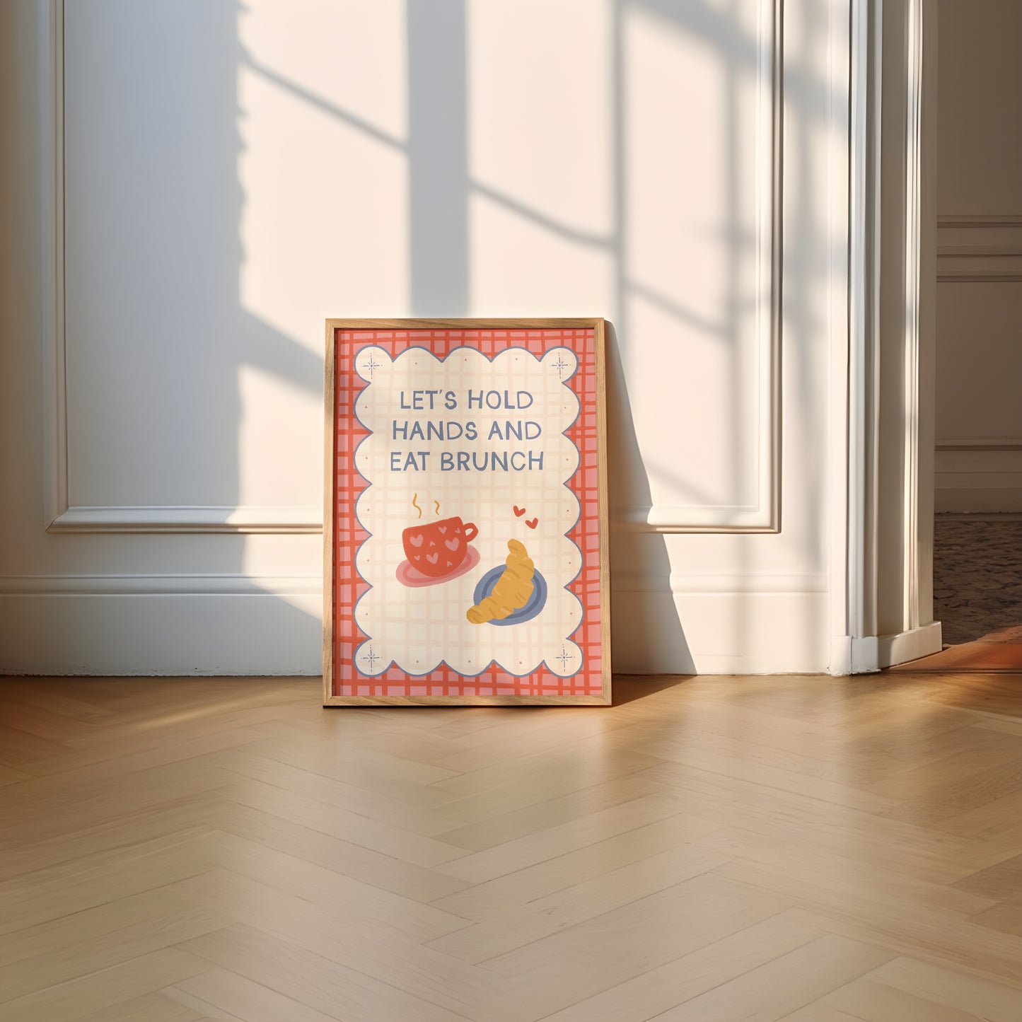 Let's Hold Hands And Eat Brunch Couples Print