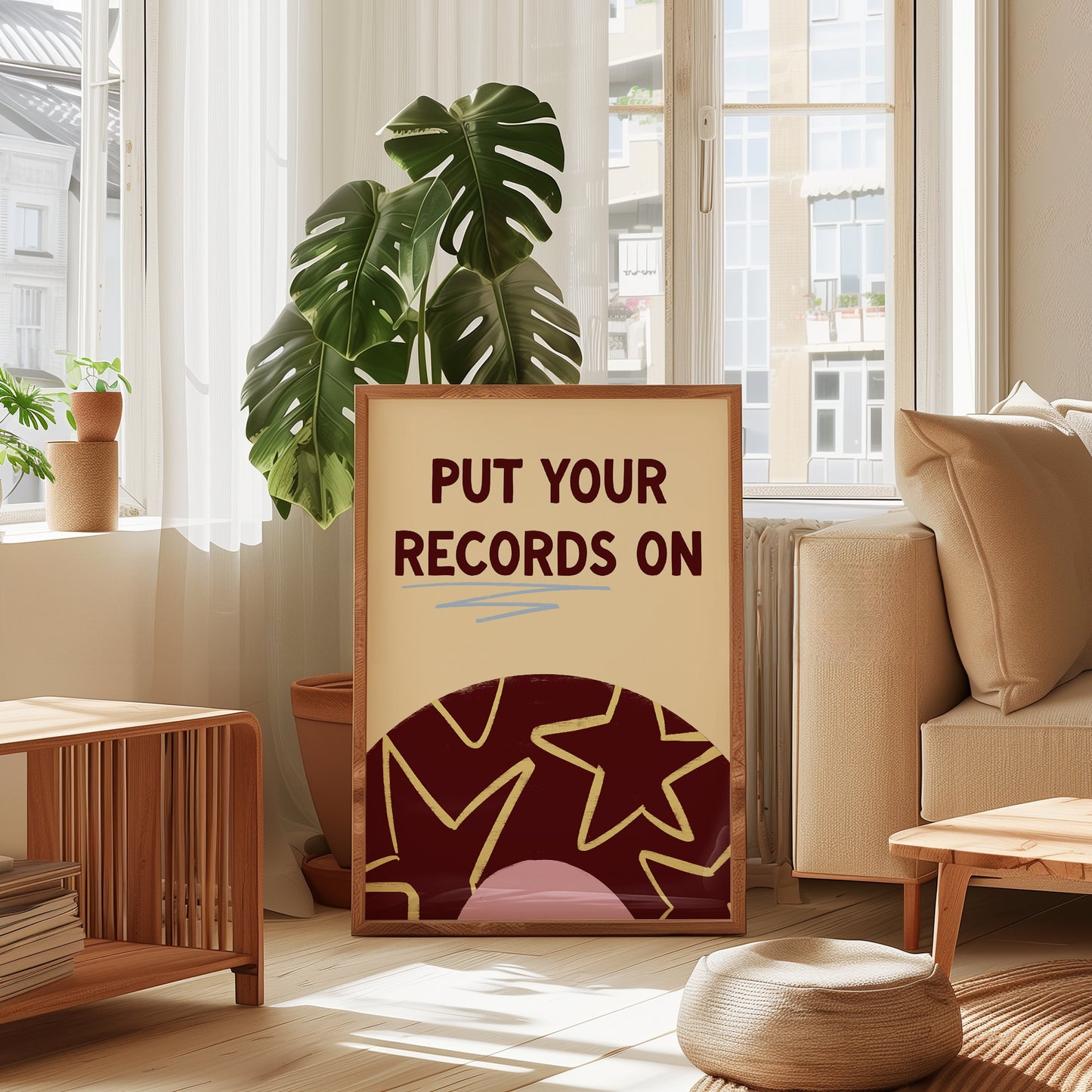 Put Your Records On Music Print
