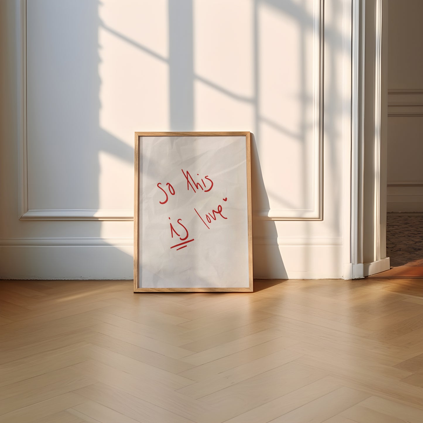 So This Is Love Heartfelt Print