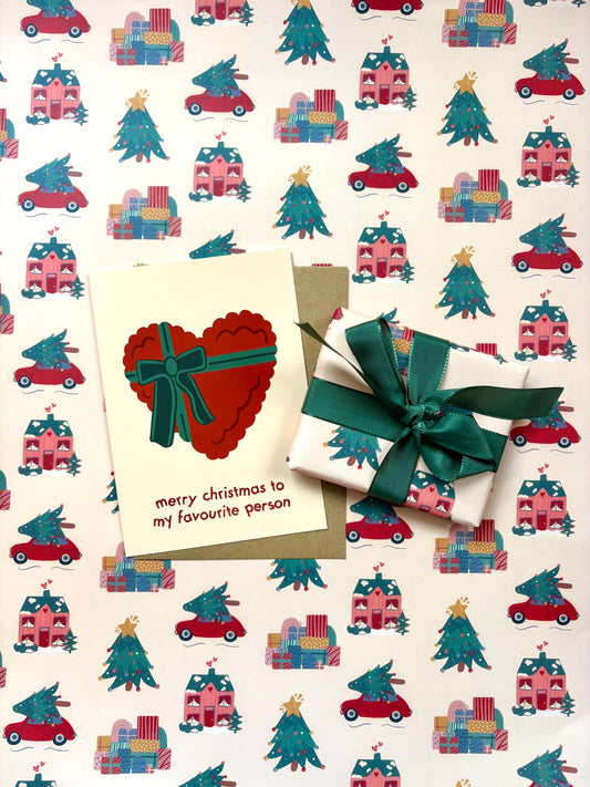Merry Christmas To My Favourite Person Festive Card