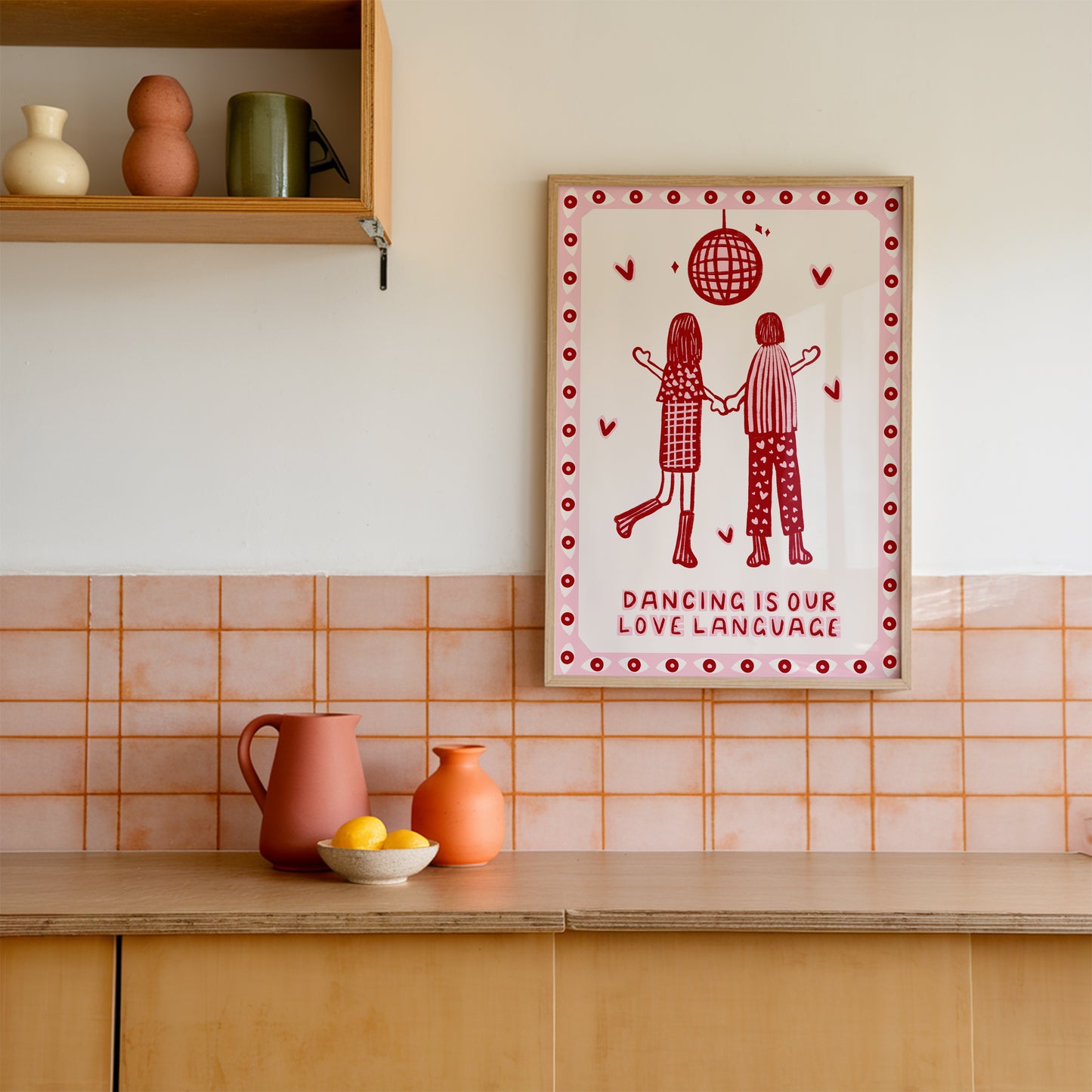 Dancing Is Our Love Language Cute Couples Print