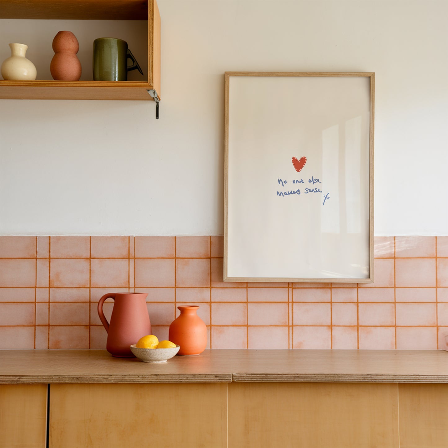 No One Else Makes Sense Cute Romance Print