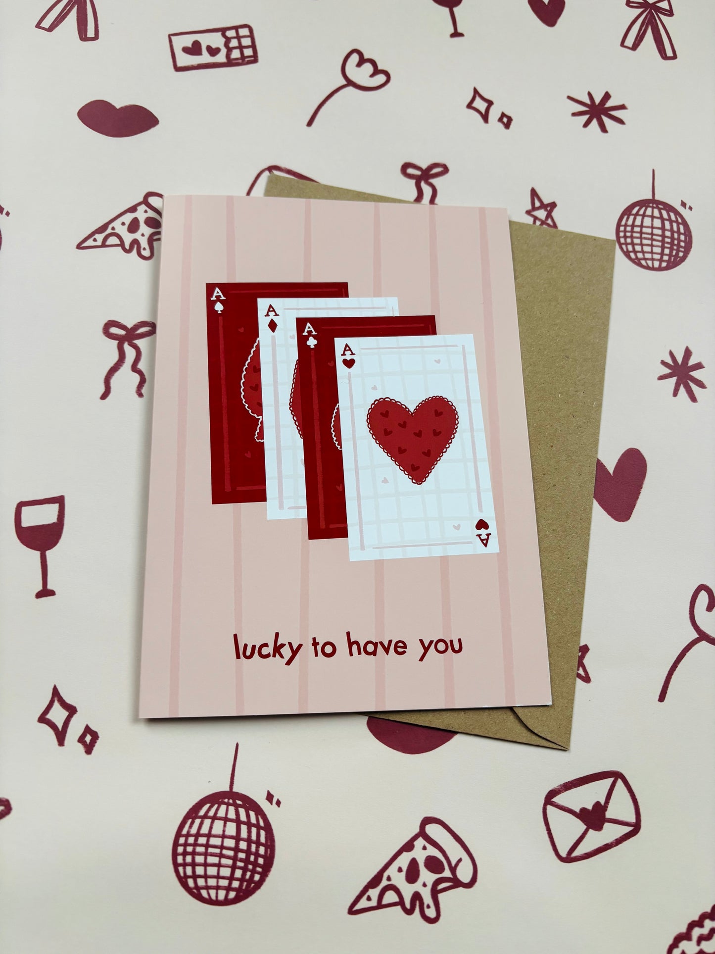 Lucky To Have You Romance Card