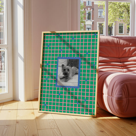 Personalised Green Photo print