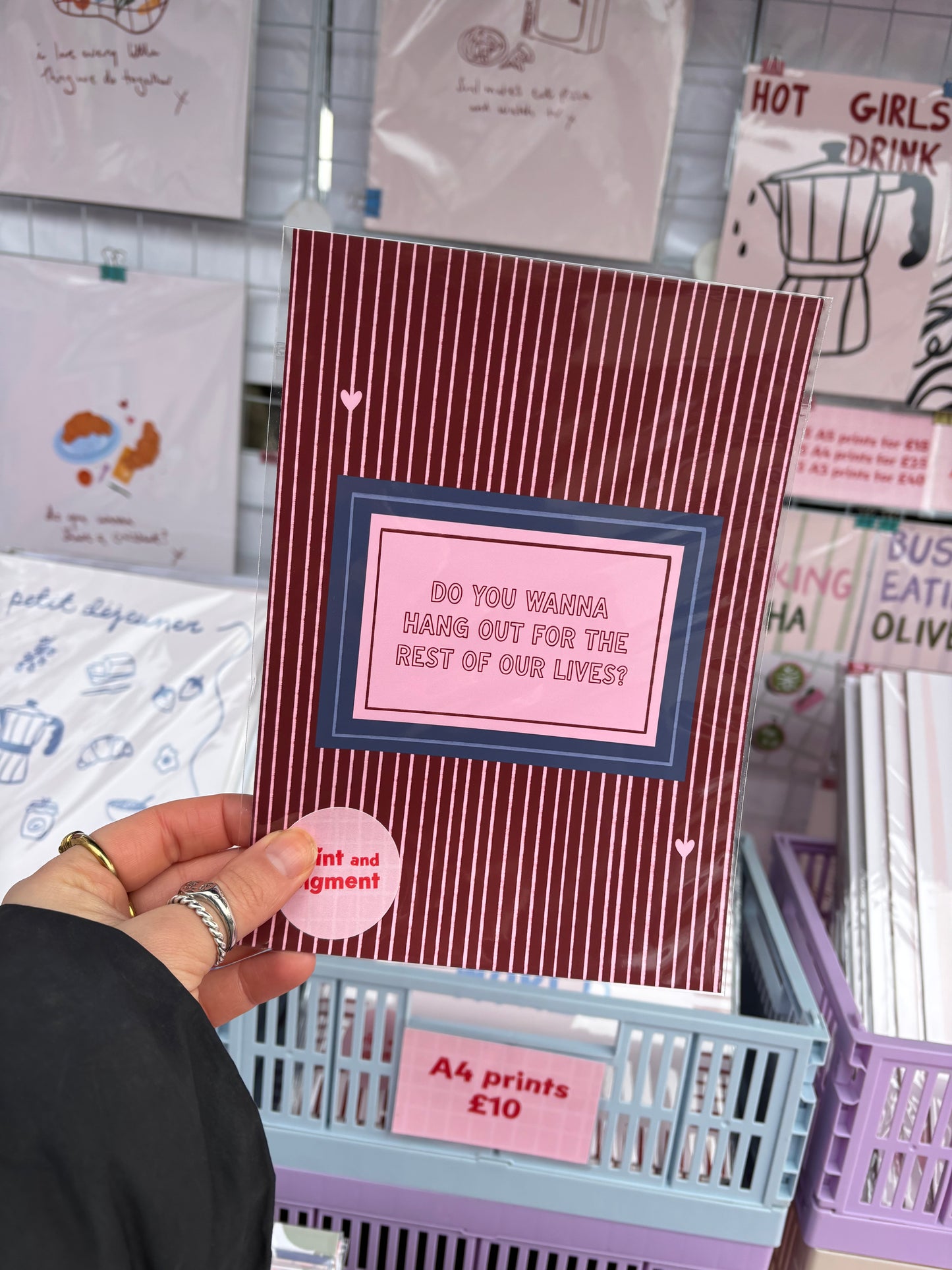 Do You Wanna Hang Out For The Rest Of Our Lives? Cute Couples Print