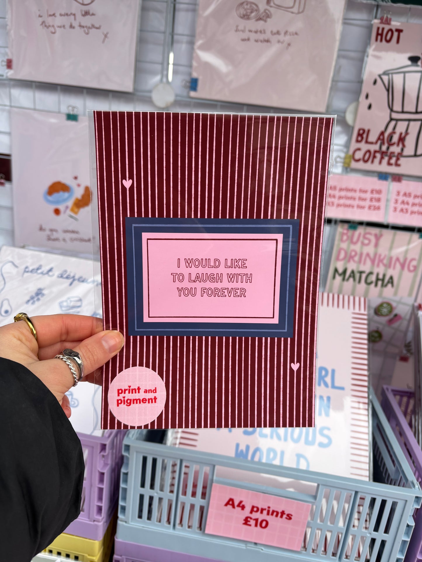 I Would Like To Laugh With You Forever Cute Couples Print