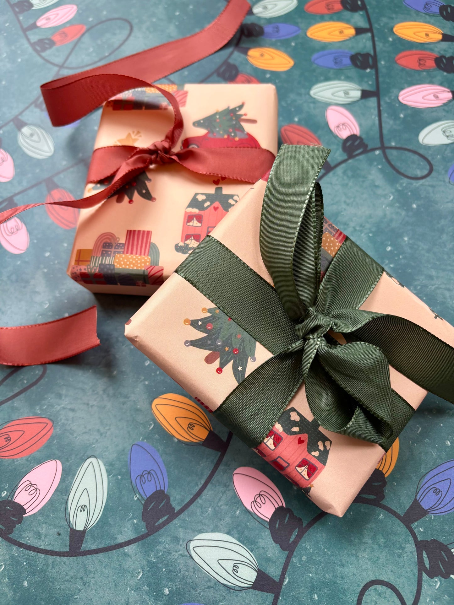 Christmas Winter Scene A2 Wrapping Paper Sheet