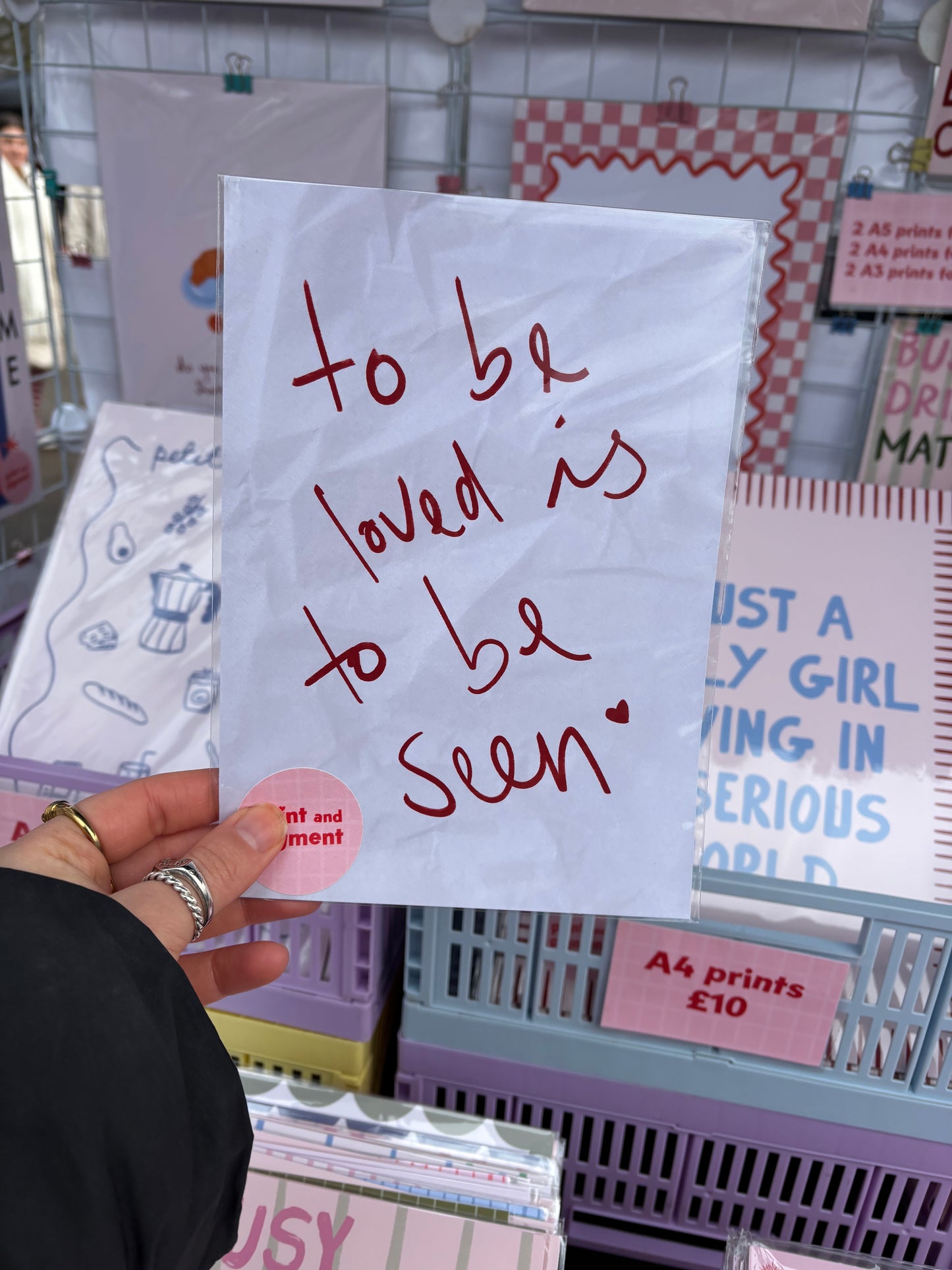 To Be Loved Is To Be Seen Heartfelt Print