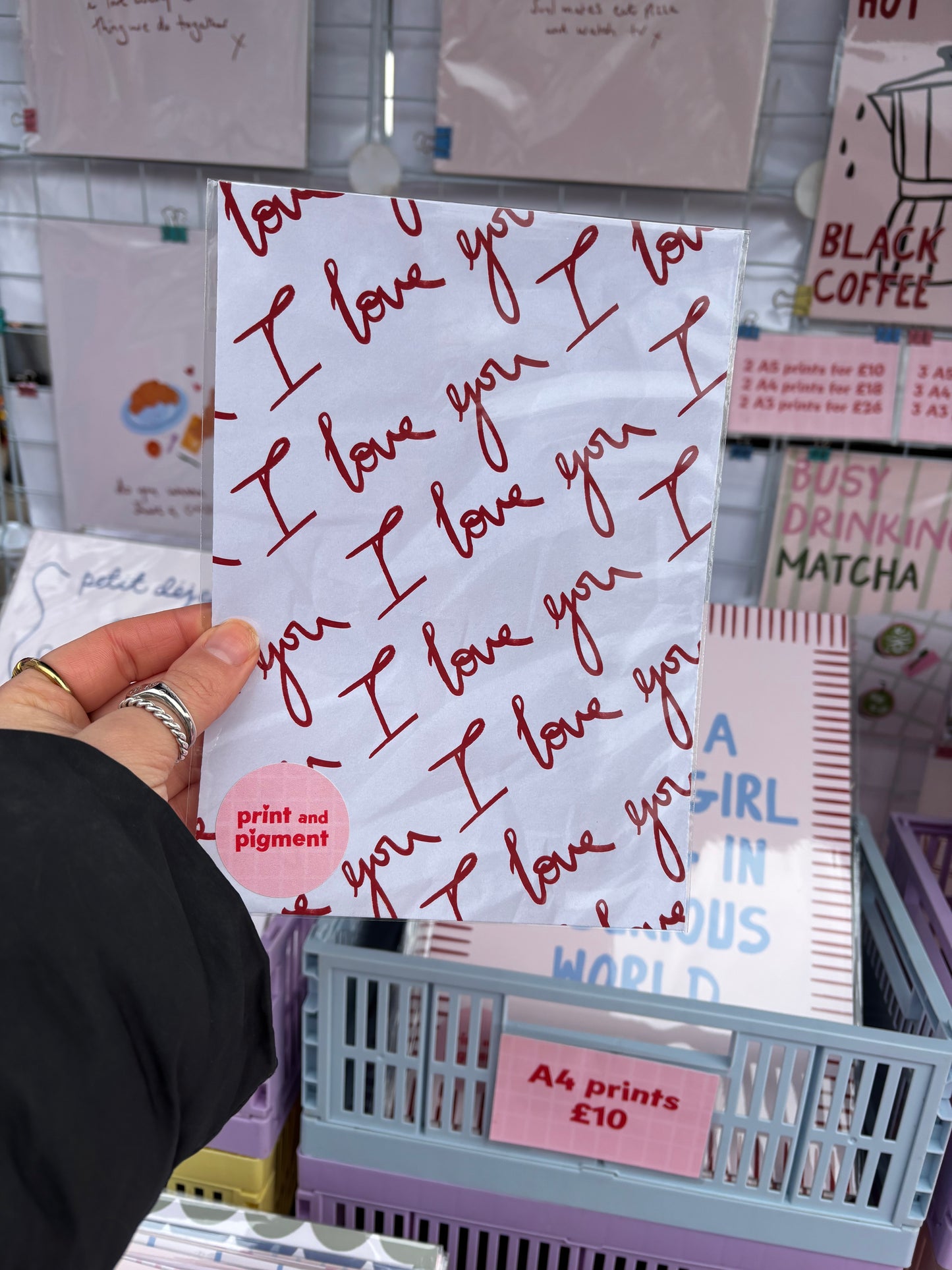 I Love You Heartfelt Print