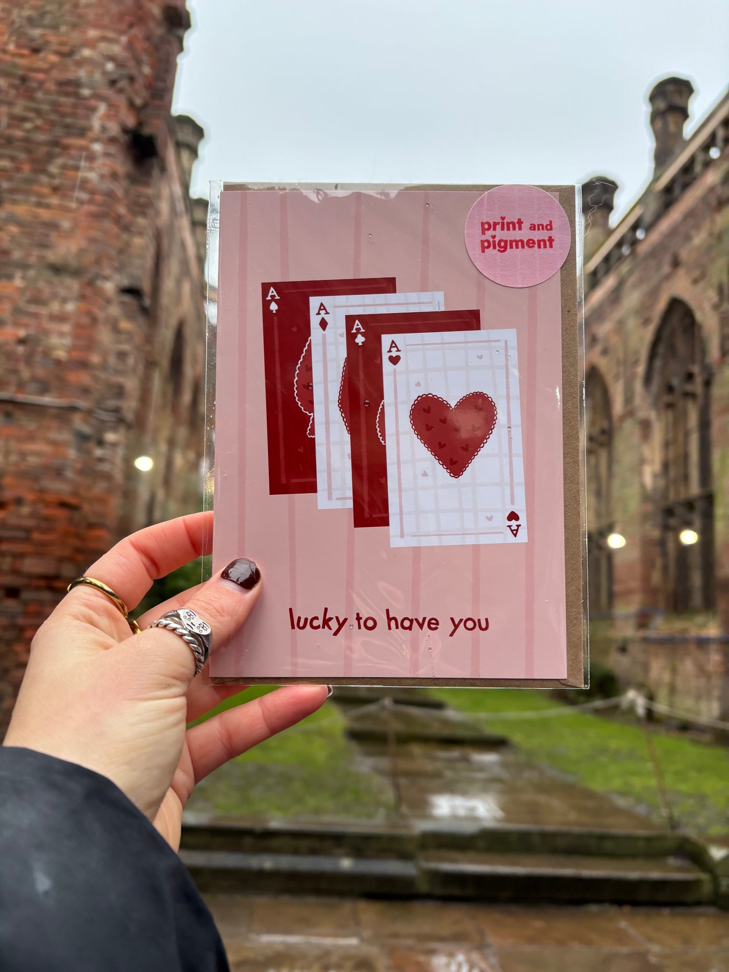 Lucky To Have You Romance Card