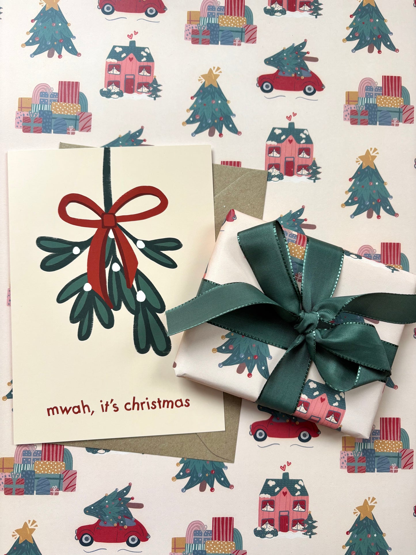 Mwah, It's Christmas Festive Card