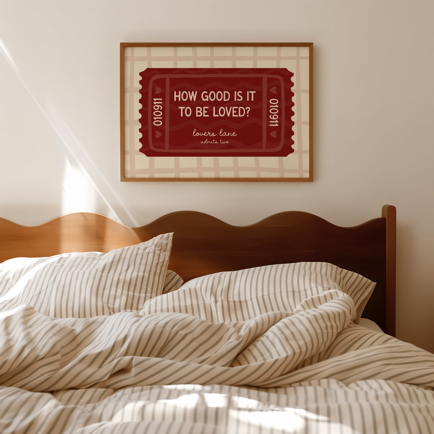How Good Is It To Be Loved? Love Ticket Print