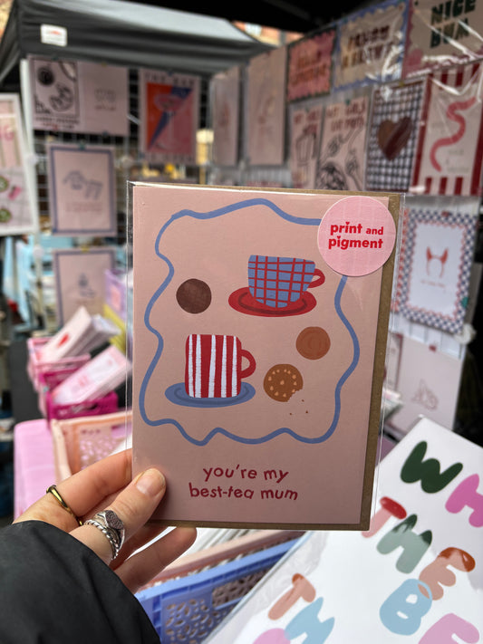 You're My Best-Tea Mum card – Cute Mother's Day Card
