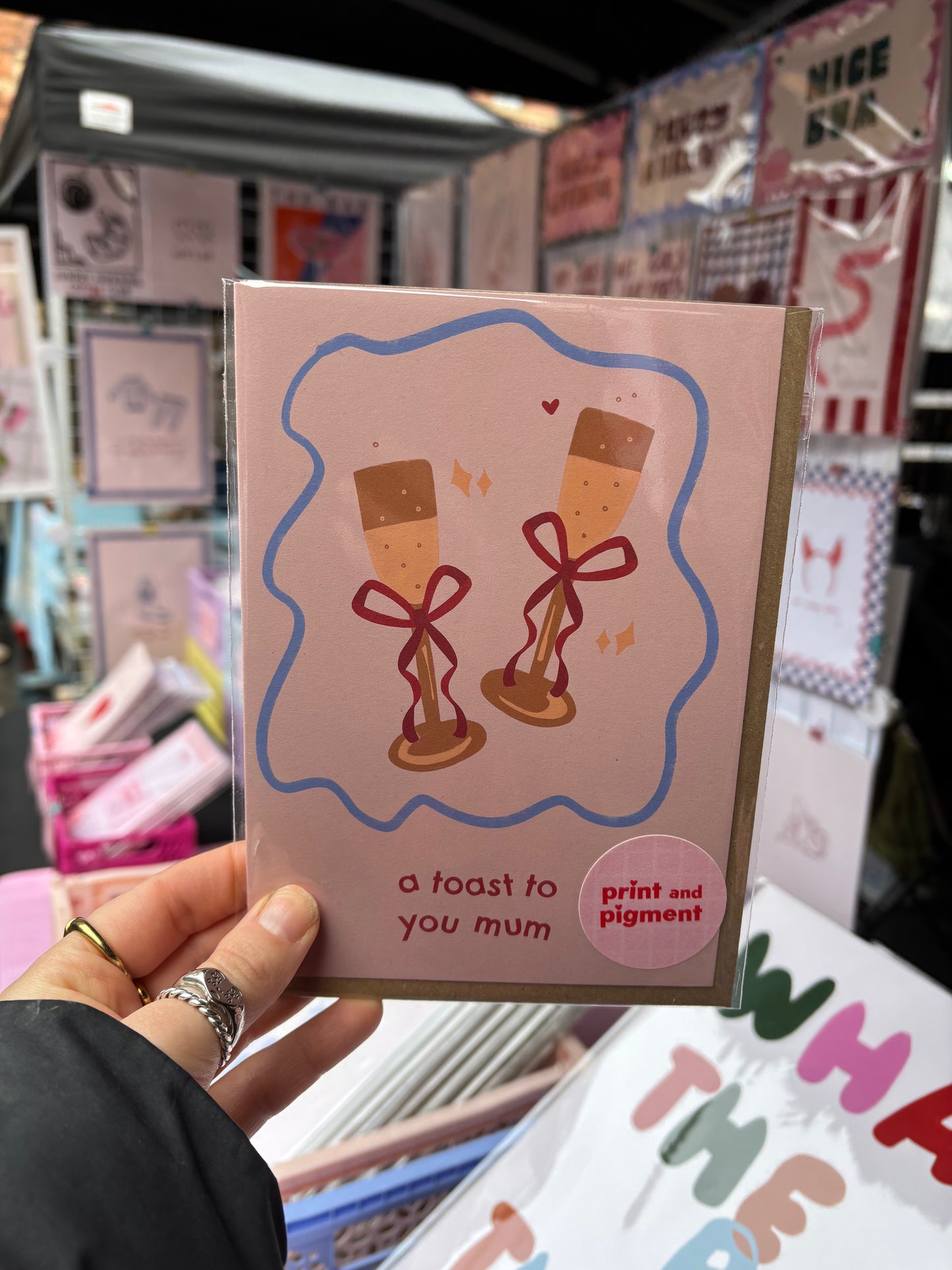 A Toast To You Mum card – Cute Mother's Day Card