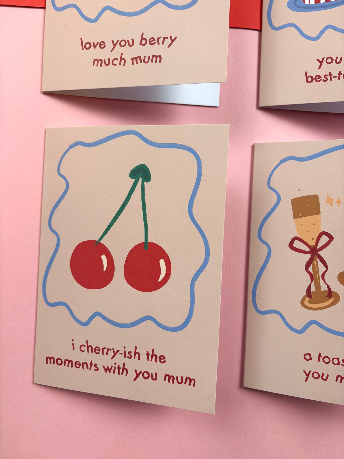 I Cherry-ish The Moments With You Mum card – Cute Mother's Day Card